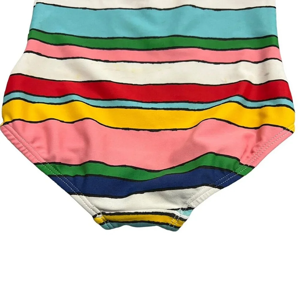 Hanna Andersson Sz 90 (3) Colorful Striped Swim Bathing Suit